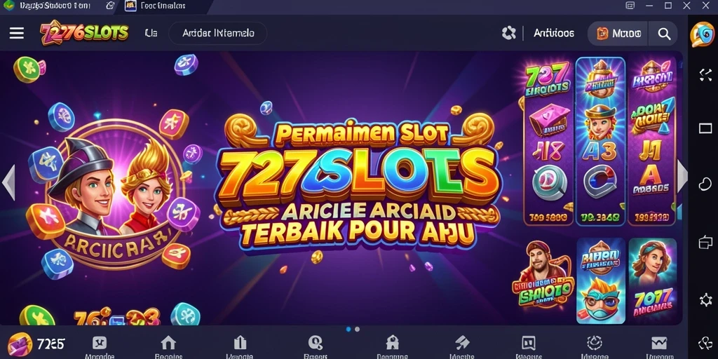 Antarmuka pengguna 7276SLOTS yang menarik dan interaktif.