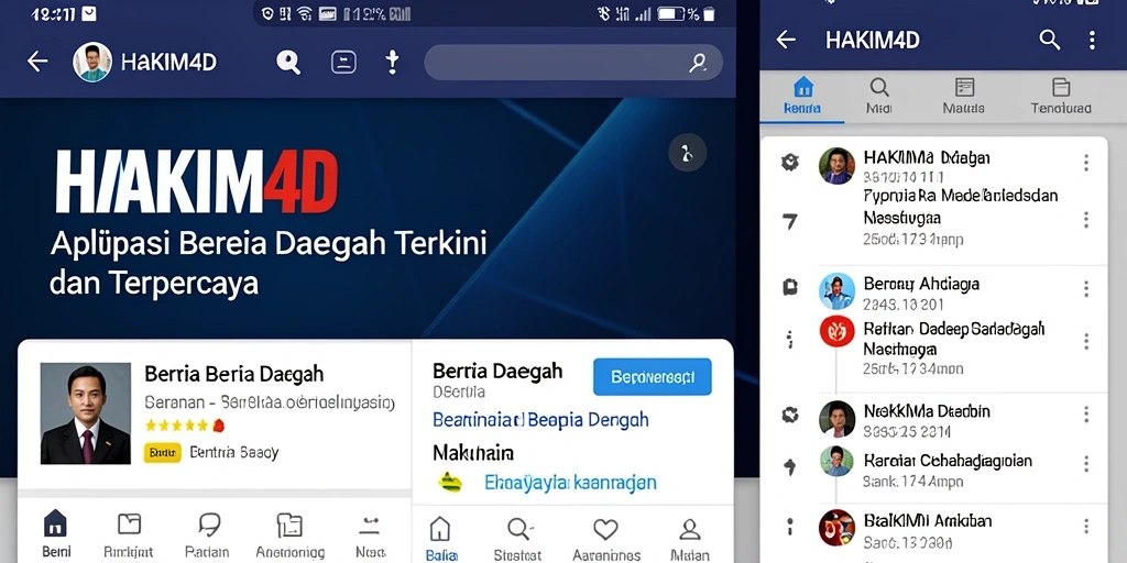 Antarmuka HAKIM4D yang intuitif dan mudah dipahami.