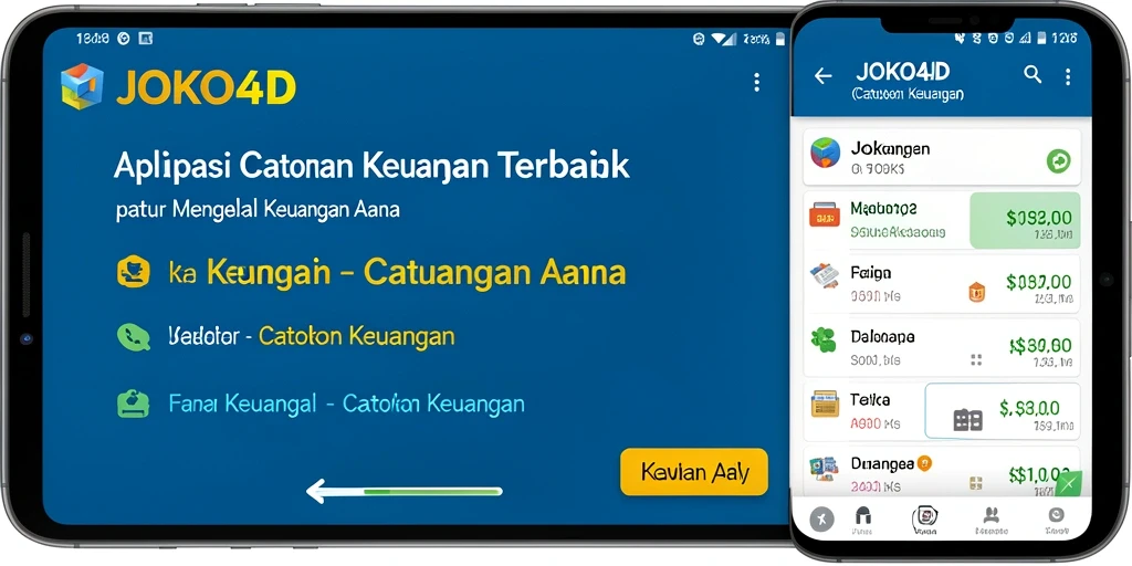 Antarmuka aplikasi JOKO4D untuk Catatan Keuangan yang sederhana dan efektif.