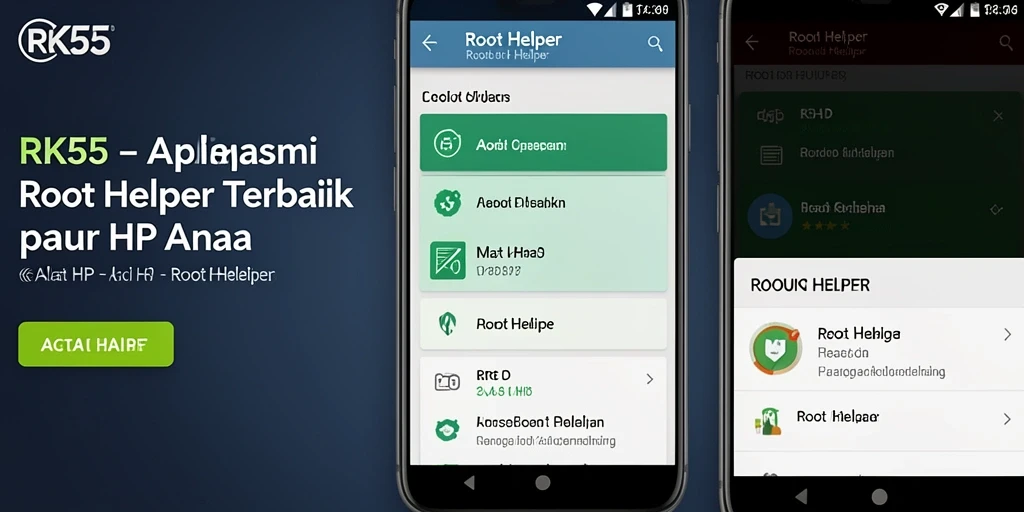 Antarmuka RK55 yang ramah pengguna dan fungsionalitas rooting yang optimal.